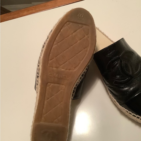 XX SOLD XXChanel espadrille slides - Picture 2 of 11